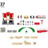 imageBRIO Central Station Set  Interactive Wooden Train Track Set  KidEngaging Design  Safety Certified  FSCCertified Wood