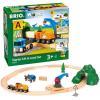 imageBRIO Starter LiftampampLoad Set Wooden Toy Train Durable  Child Safe  Encourages Creativity  Compatible with All Wooden Railway Sets  Includes Engine Lorry Wagon Track and More