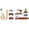 imageBRIO World  33061 Cargo Harbor Set  16Piece Train Set with Accessories Wooden Tracks  Ideal Gift for Kids Aged 3  Certified Sustainable MaterialsBRIO World  33061 Cargo Harbor Set  16Piece Train Set with Accessories Wooden Tracks  Ideal Gift for Kids Aged 3  Certified Sustainable Materials