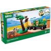 imageBRIO World  33720 Safari Railway Set  Imaginitive Wooden Toy Train Set for Toddlers  Creative Play  Expansion Compatible Safety Tested  Ideal for Kids Age 3 and Up
