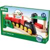 imageBRIO World 33424  Classic Deluxe Railway Set  25 Piece Wood Train Set with Accessories and Wooden Tracks for Kids Ages 2 and UpRailway Set
