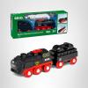 imageBRIO World BatteryOperated Steaming Train  3Piece Motorized Train Engine for Wooden Track with Lights and KidFriendly Steam  Interactive Play with ForwardReverse  for Kids 3 ampamp UpModern