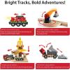 imageBRIO World Cargo Railway Deluxe  Wooden Track Train Set  BatteryPowered Engine 3 Cranes Bridge Truck  Kids Ages 3  Compatible with All Wooden Rail Sets  FSC Certified Wood  54PiecesCargo Railway