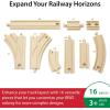 imageBRIO World Expansion Pack Intermediate  Works with All BRIO Train Sets  FSCcertified 16Piece Wooden Train Tracks with Switches  Grow Existing Systems and Create Railway Empires  Kids Ages 3 ampamp UpTrain Tracks