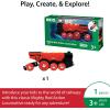imageBRIO World Mighty Red Action Locomotive  Batteryoperated Toy Train for Wooden Track  Motorized Train with Light ampamp Sound  Compatible with All BRIO Railway Sets  Interactive Play  Kids Ages 3 ampamp UpLocomotive