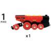 imageBRIO World Mighty Red Action Locomotive  Batteryoperated Toy Train for Wooden Track  Motorized Train with Light ampamp Sound  Compatible with All BRIO Railway Sets  Interactive Play  Kids Ages 3 ampamp UpLocomotive
