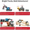 imageBRIO World Rail ampamp Road Loading Set  32Piece FSCCertified Wood Train Set ampamp Accessories  Special Crane Car Flatbed Tracks ampamp More  Works with All Wooden Railway Sets  Fun Play for Ages 3Set
