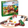 imageBRIO 33984 Animal Farm Set  Engaging Wooden Toy Train Set for Kids  Enhances Motor Skills  FSCCertified Wood  Ideal for Ages 3 and UpBRIO 33984 Animal Farm Set  Engaging Wooden Toy Train Set for Kids  Enhances Motor Skills  FSCCertified Wood  Ideal for Ages 3 and Up