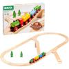 imageBRIO Classic 65th Anniversary Wooden Train Set  32Piece FSCCertified Wood Train Set  Includes Wooden Trains Wagons Bridge ampamp Tracks  Compatible Classic  Kids Ages 2 ampamp UpBRIO Classic  65th Anniversary Wooden Train Set  32 Piece Railway Toy for Kids  Age 2 Years and Up  FSCCertified  Compatible World