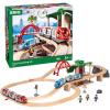 imageBRIO World  33512 Travel Switching Set  Premium Wooden Train Toy Set with 42 Pieces ampamp Accessories  Perfect for Children Ages 3 and Up  Compatible with All BRIO Railway ToysBRIO World  33512 Travel Switching Set  Premium Wooden Train Toy Set with 42 Pieces  Accessories  Perfect for Children Ages 3 and Up  Compatible with All BRIO Railway Toys