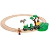 imageBRIO World  33720 Safari Railway Set  Imaginitive Wooden Toy Train Set for Toddlers  Creative Play  Expansion Compatible Safety Tested  Ideal for Kids Age 3 and Up