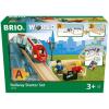 imageBRIO World  33773 Railway Starter Set  Complete 26 Piece Toy Train Set with Accessories and Wooden Tracks  Perfect for Kids Aged 3 and Up  Sustainable Wood Green EditionRailway Starter
