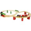 imageBRIO World 33424  Classic Deluxe Railway Set  25 Piece Wood Train Set with Accessories and Wooden Tracks for Kids Ages 2 and UpRailway Set