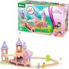 imageBRIO World Disney Princess Castle Set  18Piece FSCCertified Wood Train Set and Accessories  Includes Moveable Classic Disney Princess Figurines Castle Tracks ampamp More  Kids Ages 3 ampamp UpBrio Disney Princess Castle Set  Enchanting Wooden Train Adventure  Includes Classic Disney Princesses  Compatible with All BRIO Railway Toys  FSCCertified Materials  Ideal for Children Aged 3
