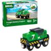 imageBRIO World Freight Battery Engine  BatteryOperated Toy Train for Wooden Tracks  Powerful Motorized Train Engine Pulls The Longest Sets  Works with All Railway Sets  Ages 3 ampamp UpEngine