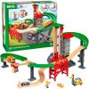 imageBRIO World Lift ampamp Load Warehouse Set  32Piece Wood Train Set  Works with All Wooden Railway Sets  Includes 4Level Elevator Vehicles Tracks ampamp Full Station  MESH Accredited for Ages 3BRIO World 33887 Lift  Load Warehouse Set  32 Piece Kids Train Toy Set with Wooden Tracks and Accessories  Interactive Design  FSC Certified Wood  for Ages 3 and Up