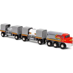 imageBRIO World  36089 Trains of The World Santa Fe Train  Wooden Toy Train for Kids Aged 3 Years Up
