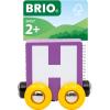 imageBRIO  Letter Train H  Wooden Train Set Accessory Toy for Kids Age 2 Years Up