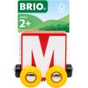 imageBRIO  Letter Train M  Wooden Train Set Accessory Toy for Kids Age 2 Years Up