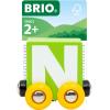 imageBRIO  Letter Train N  Wooden Train Set Accessory Toy for Kids Age 2 Years Up