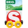 imageBRIO  Letter Train S  Wooden Train Set Accessory Toy for Kids Age 2 Years Up