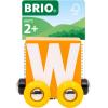 imageBRIO  Letter Train W  Wooden Train Set Accessory Toy for Kids Age 2 Years Up
