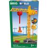 imageBRIO 33835 Construction Crane with Lights  Premium Wooden Toy Train Set  Ideal for Kids Age 3 and Up  Built with Sustainable Materials  YellowClassic