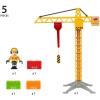 imageBRIO 33835 Construction Crane with Lights  Premium Wooden Toy Train Set  Ideal for Kids Age 3 and Up  Built with Sustainable Materials  YellowClassic