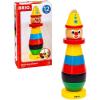 imageBRIO Infant ampamp Toddler 30120  Stacking Clown  9 Piece Wood Stacking Toy for Kids Ages 1 and Up