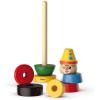 imageBRIO Infant ampamp Toddler 30120  Stacking Clown  9 Piece Wood Stacking Toy for Kids Ages 1 and Up