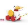 imageBRIO Infant ampamp Toddler 30323  Pull Along Duck Wood Baby Toy  Flapping Wings  Engaging Motor Skill Development  Certified Sustainable Wood Materials  Ideal for Kids Ages 1 and Up