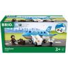 imageBRIO World  33306 Airplane  Stimulating Wooden Toy Plane Set  Enhances Creativity and Logical Thinking  Compatible with BRIO Railway Toys  for Kids Aged 3