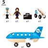 imageBRIO World  33306 Airplane  Stimulating Wooden Toy Plane Set  Enhances Creativity and Logical Thinking  Compatible with BRIO Railway Toys  for Kids Aged 3