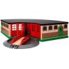imageBRIO World  33736 Grand Roundhouse  Ultimate Train Set Accessory  Accommodates 5 Trains  Rotating Switch Turntable  Compatible with All Railway Toys  Perfect for Kids Ages 3Grand Roundhouse