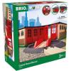 imageBRIO World  33736 Grand Roundhouse  Ultimate Train Set Accessory  Accommodates 5 Trains  Rotating Switch Turntable  Compatible with All Railway Toys  Perfect for Kids Ages 3Grand Roundhouse