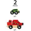 imageBRIO World 33528  Reliable Tow Truck  Wooden Toy Train Accessory for Kids Aged 3  Magnetic Coupling  Compatible with Other Railway Toys  FSCCertified Beech Wood