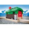 imageBRIO World 33574  Train Garage  1 Piece Wooden Toy Train Accessory for Kids Age 3 and Up