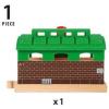 imageBRIO World 33574  Train Garage  1 Piece Wooden Toy Train Accessory for Kids Age 3 and Up