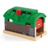 imageBRIO World 33574  Train Garage  1 Piece Wooden Toy Train Accessory for Kids Age 3 and Up