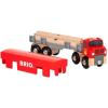 imageBRIO World 33657  Lumber Truck  6Piece Wooden Toy Train Set  Ideal for Kids Ages 3 and Up  Made with Sustainable Wood  Magnetic Crane Compatible
