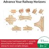 imageBRIO World Advanced Expansion Pack  11Piece Wooden Train Track  FSCCertified  Compatible with All Railways  Includes Wooden Tracks ampamp Switches for Interactive Railway Fun  Ages 3 ampamp Up