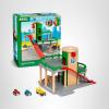 imageBRIO World Parking Garage  7Piece Wooden Toy Garage with 2 Cars 1 Transporter Wagon and Wooden Ramp Tracks  Works with All BRIO Train Sets  FSCCertified  Sparks Creativity ampamp Fun  Ages 3 ampamp UpParking Garage