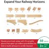 imageBRIO World Special Track Pack  50Piece Set  FSCCertified Wooden Train Track Pieces  Expand Creativity  Compatible with All BRIO Railway Sets  Kids Ages 3 ampamp UpPack