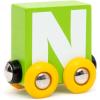 imageBRIO  Letter Train N  Wooden Train Set Accessory Toy for Kids Age 2 Years Up