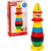 imageBRIO Infant ampamp Toddler 30120  Stacking Clown  9 Piece Wood Stacking Toy for Kids Ages 1 and Up