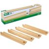 imageBRIO World 333414 Piece Long Straight Wooden Train Tracks  Expandable ampamp Compatible Railway Set  Engineered for Kids Ages 3 and Up  FSC Certified Materials