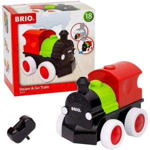 imageBRIO  30411 Steam ampamp Go Train  Toy Train Engine for Toddlers and Preschoolers Age 18 Months and Up