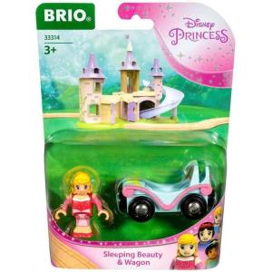 imageBRIO  33314 Disney Princess Sleeping Beauty ampamp Wagon  2 Piece Toy Train for Kids Ages 3 and Up