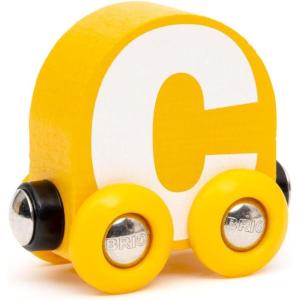 imageBRIO  Letter Train C  Wooden Train Set Accessory Toy for Kids Age 2 Years Up