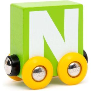 imageBRIO  Letter Train N  Wooden Train Set Accessory Toy for Kids Age 2 Years Up